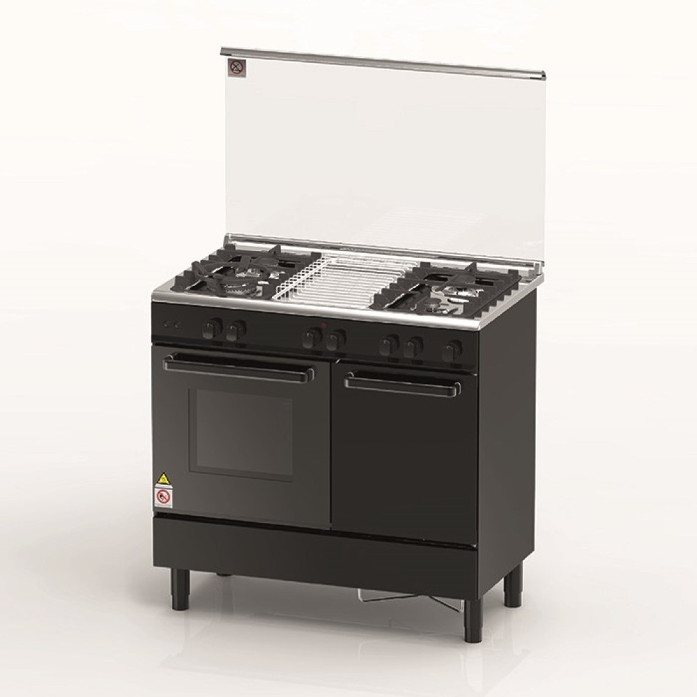 ZANUSSI 4 GAS BURNERS WITH ELECTRIC OVEN COOKER 62L | ZCG942K