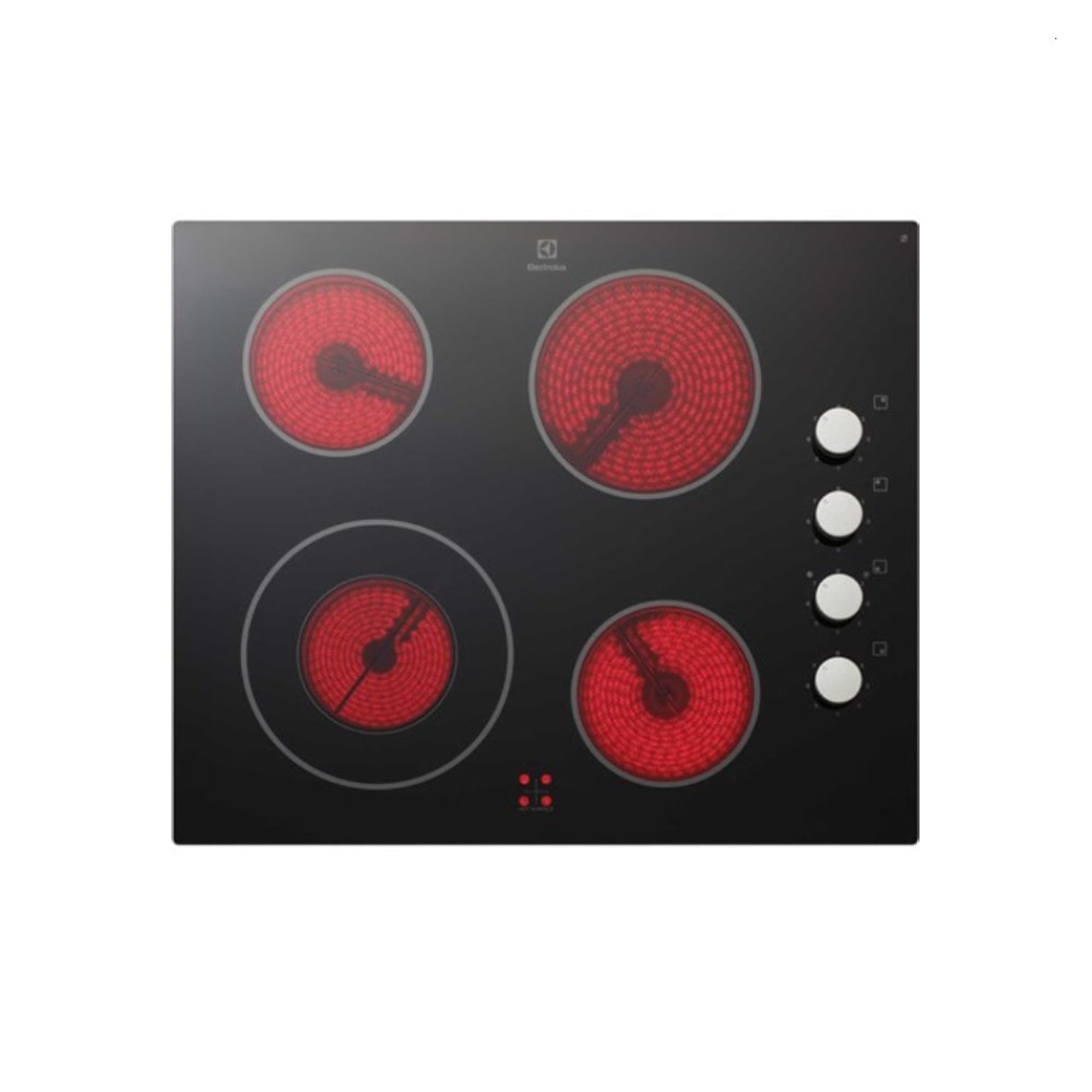 Electrolux 60cm UltimateTaste 300 Built-In Ceramic Hob with 4 Burner | EHEC65BS