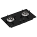 HAIER 2 BURNER GAS HOB WITH TEMPERED GLASS TOP | HCXQ72TGB