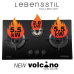 LEBENSSTIL 86 SERIES VOLCANO WOK GLASS 3 BURNER GAS HOB | LKGH-8603MB