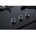 LEBENSSTIL 86 SERIES VOLCANO WOK GLASS 3 BURNER GAS HOB | LKGH-8603MB