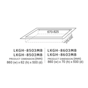 LEBENSSTIL 85 series Safety-net Glass Hob 2 burner | LKGH-8502MB