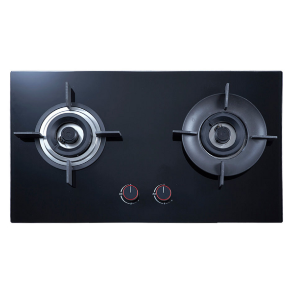 LEBENSSTIL 86series Volcano Wok Glass Hob 2 burner | LKGH-8602MB