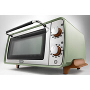 Delonghi Icona Vintage Olive Green Mini Oven Toaster 9L | EOI406.GR