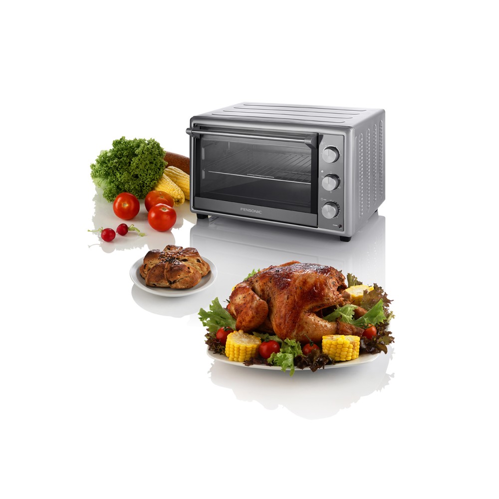 Pensonic 48L Stainless Steel Electric Oven with Inner Light | PEO-4804