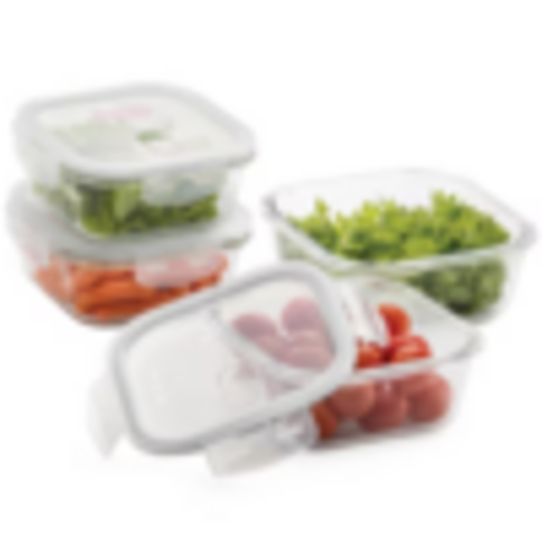 4x glass food containers | EACONG4P