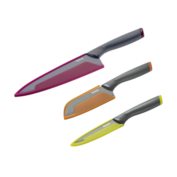 TEFAL FRESH KITCHEN 3 PC SET (SANTOKU + CHEF + UTILITY) | K122S324