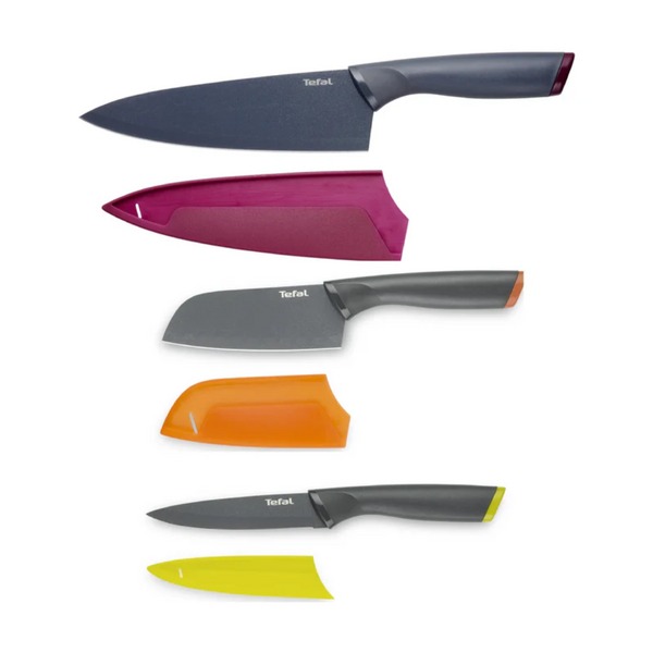 TEFAL FRESH KITCHEN 3 PC SET (SANTOKU + CHEF + UTILITY) | K122S324