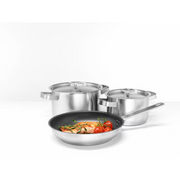 Electroux 3 piece stainless steel cookware set | E3SS