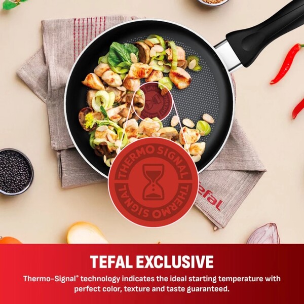 TEFAL COOKWARE QUICKCHEF GOURMENT 7 PCS SET - LACQUER BEIGE | B978S795