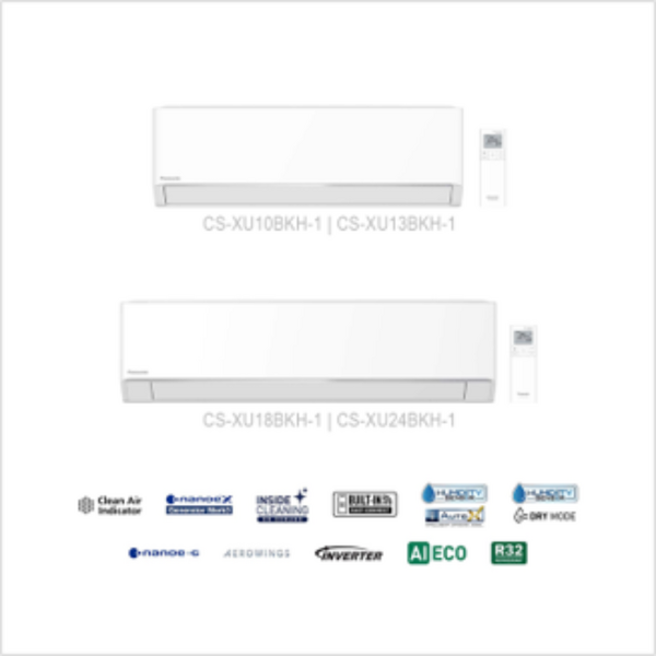 PANASONIC R32 X-PREMIUM INVERTER SPLIT COND INDOOR 1.5HP (BUILT IN WIFI) | CS-XU13BKH1