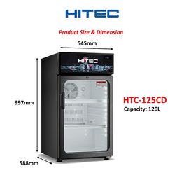 HITEC Display Chiller Mini 120L with Light Box | HTC-125CD