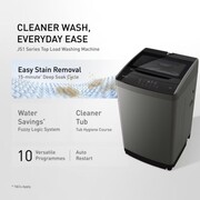 PANASONIC 10KG TOP LOAD WASHER - DARK GRAY | NAF10JS1GRT