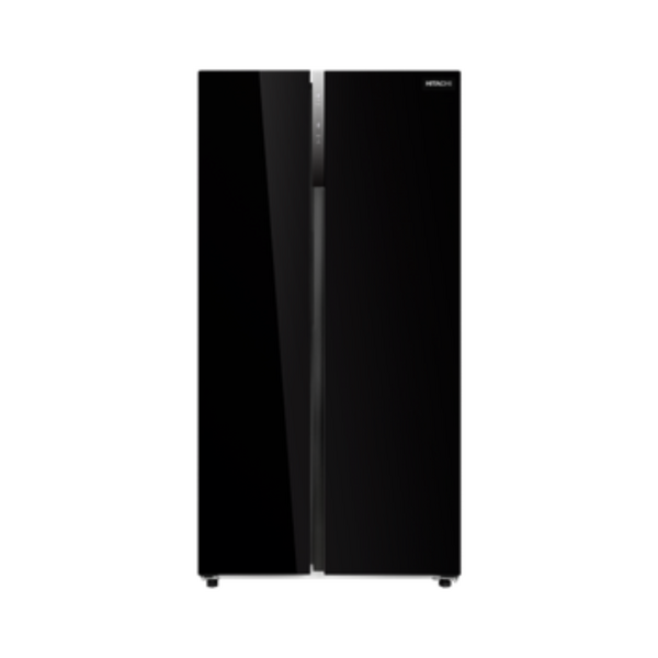 HITACHI 552L/525L SIDE BY SIDE FRIDGE - GLASS BLACK | HRSN9552DGBMY