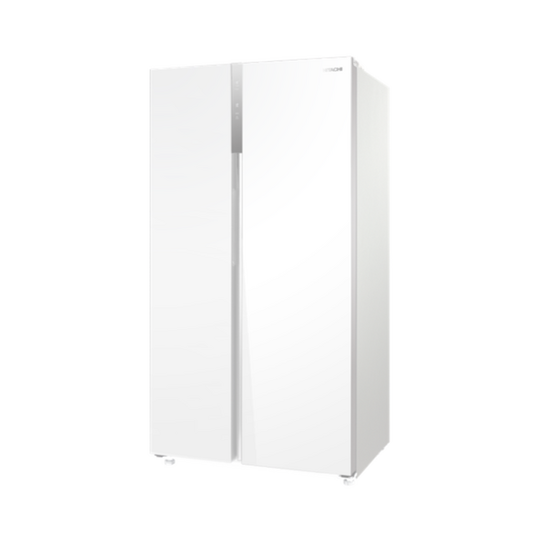 HITACHI 552L/525L SIDE BY SIDE FRIDGE - GLASS WHITE | HRSN9552DGWMY