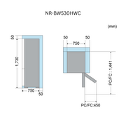 PANASONIC 545L/506L ECONAVI INVERTER PRIME+ EDITION ESSENTIAL TWIN DOOR FRIDGE - MATTE BEIGE STEEL | NRBW530HWCM