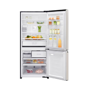 PANASONIC 545L/506L ECONAVI INVERTER PRIME+ EDITION ESSENTIAL TWIN DOOR FRIDGE - MATTE BEIGE STEEL | NRBW530HWCM