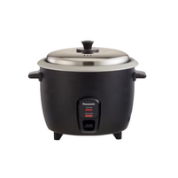 PANASONIC CONVENTION RICE COOKER 1.8L - MATTE BLACK | SREC18HKSK