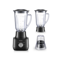 PANASONIC 1.5L/450W TWIN PLASTIC JUG BLENDER WITH DRY MILL - BLACK | MX-EP5172KSK