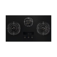 ELECTROLUX 90CM ULTIMATETASTE 700 BUILT-IN GAS HOB WITH 3 BURNER - BLACK GLASS | EHG9367MF
