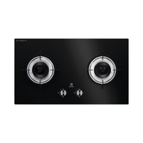 ELECTROLUX 78CM ULTIMATETASTE 300 BUILT-IN GAS HOB WITH 2 BURNER - BLACK GLASS | EHG7224BF