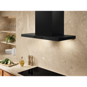 ELECTROLUX 90CM ULTIMATETASTE 600 CHIMNEY STANDARD COOKER HOOD - BLACK | ECT9633KB
