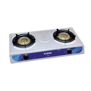 KHIND DOUBLE BURNER GAS COOKER 9.0kw STAINLESS STEEL | GC7125