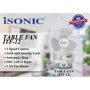 iSonic 16" TABLE FAN - LIGHT GREEN | ITF16