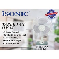 iSonic 16" TABLE FAN - LIGHT GREEN | ITF16