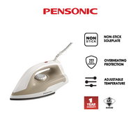 PENSONIC 1000W NON-STICK COATING DRY IRON - BEIGE | PI-8503