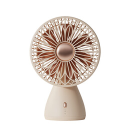 SOTHING PORTABLE DESKTOP FAN - BRIDAL BOUQUET APRICOT | DSHJ-S-2113A