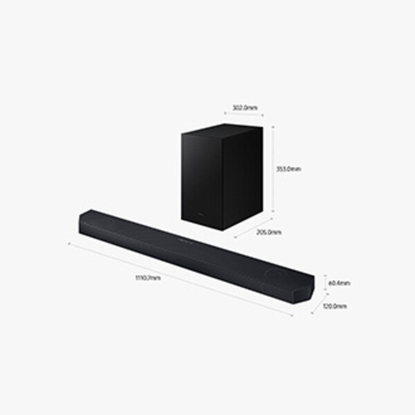 SAMSUNG Q-SERIES SOUNDBAR 3.1.2CH WITH SUBWOOFER - BLACK (2026) | HWQ600H/XM