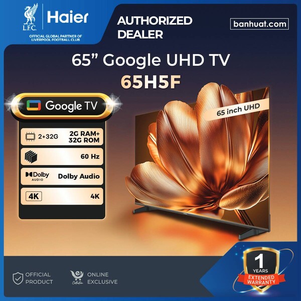 HAIER 65" GOOGLE TV SERIES | 65H5F