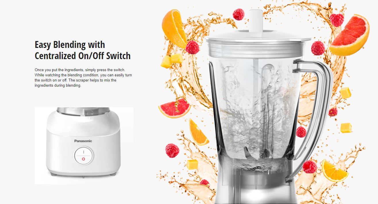 Best Electronics BDPanasonic Durable n Lightweight Blender with Dry Mill MXM200 O2