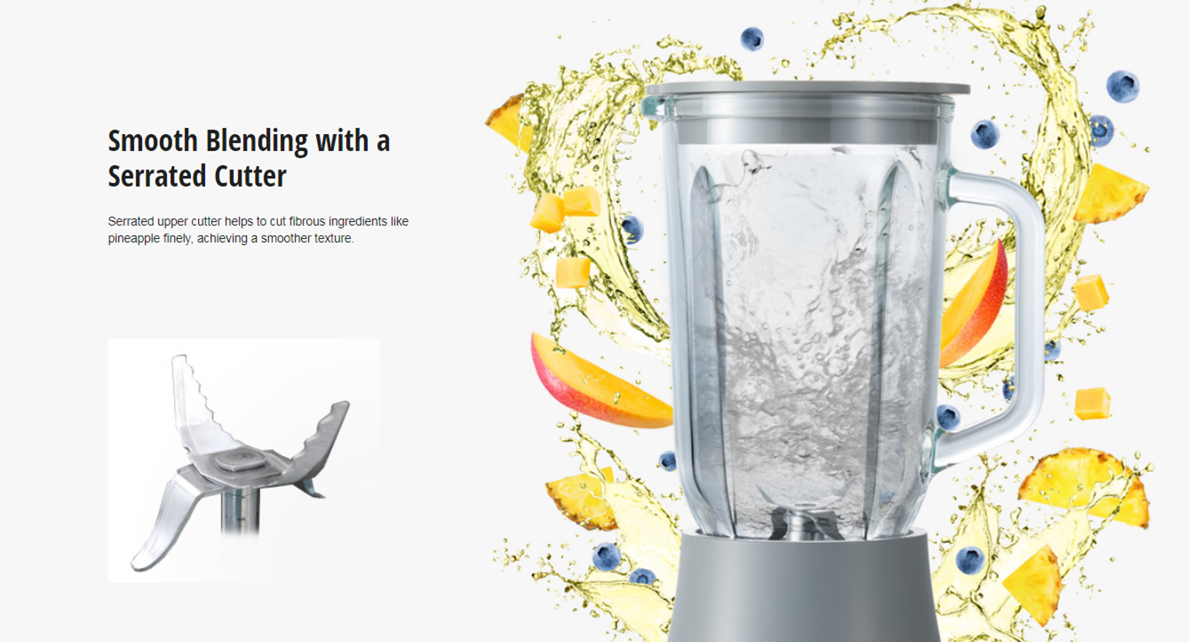 PANASONIC Durable & Hygienic Glass Jug Blender MXM300SSL 1NOWmy