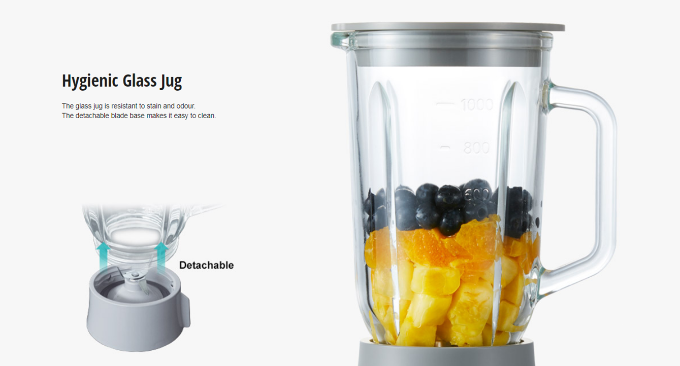 PANASONIC Durable & Hygienic Glass Jug Blender MXM300SSL 1NOWmy