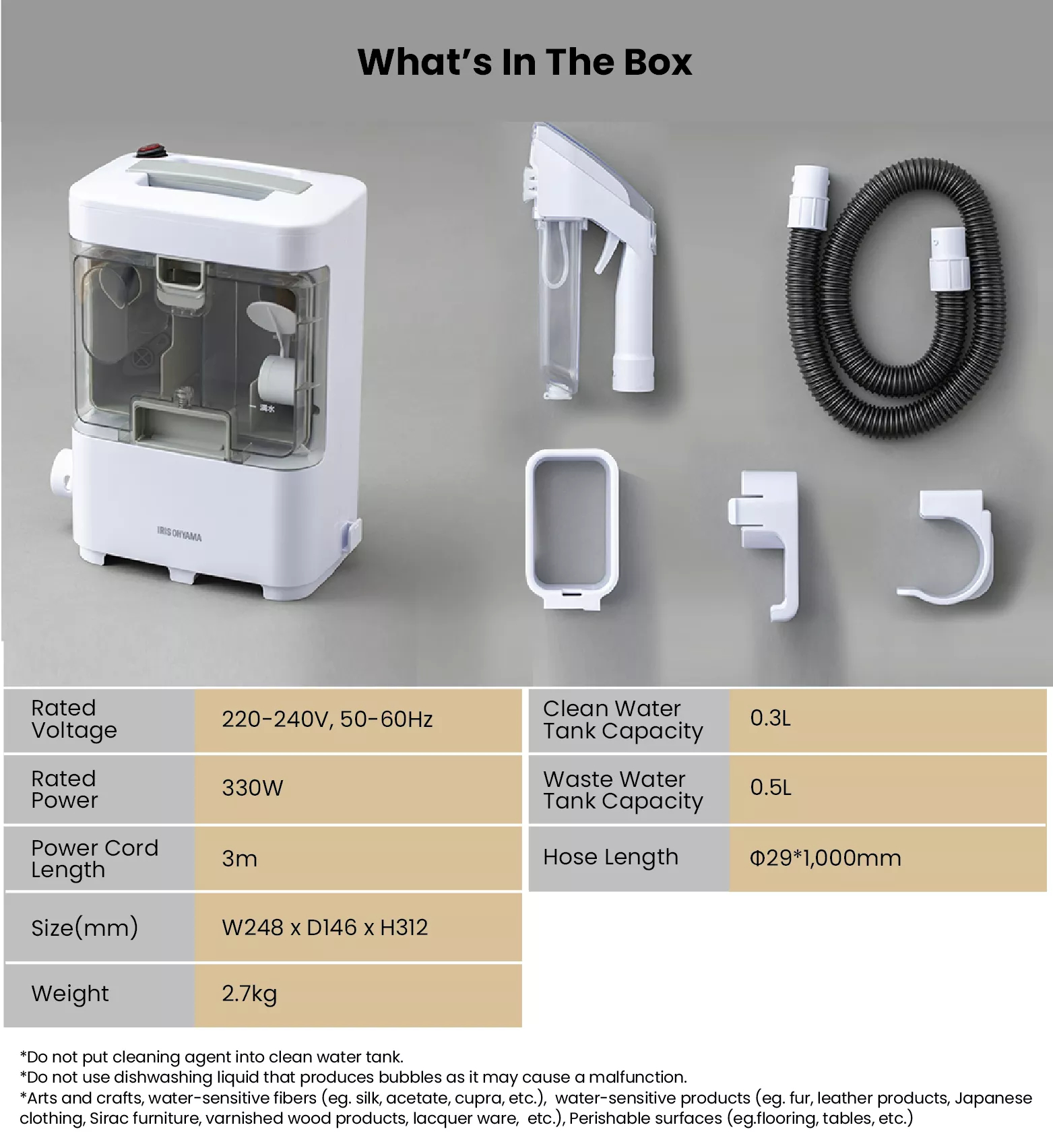 RINSER CLEANER RNS-300 - IRIS OHYAMA(THAILAND) CO.,LTD.