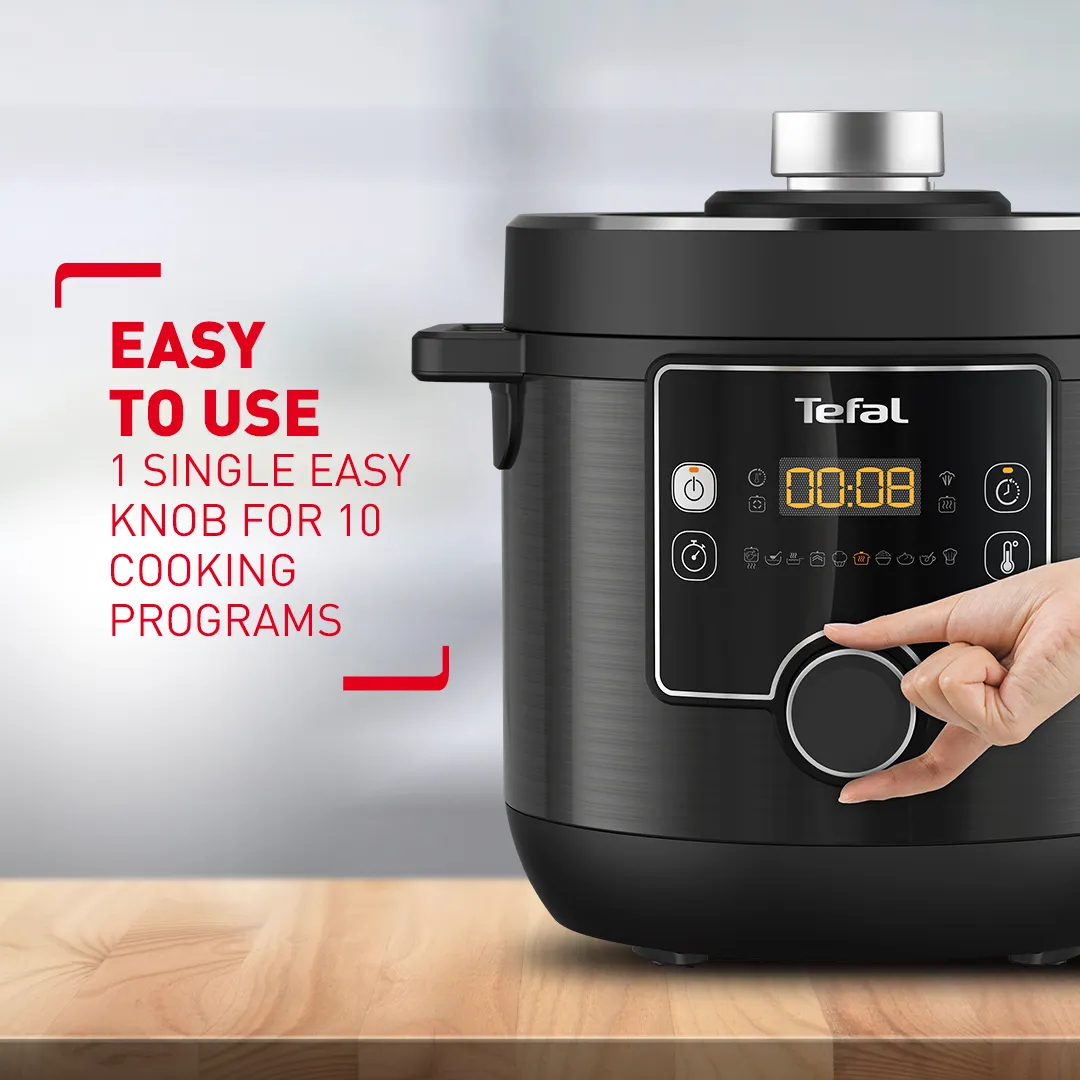 Tefal 5L Home Chef Smart Multicooker (Pressure Cooker), CY638D65+K3028912